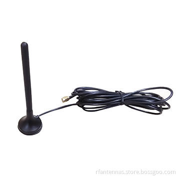 3dBi GSM/CDMA magnetic antenna with rubber rod, RG174 Cable, L=3meters, SMA Male